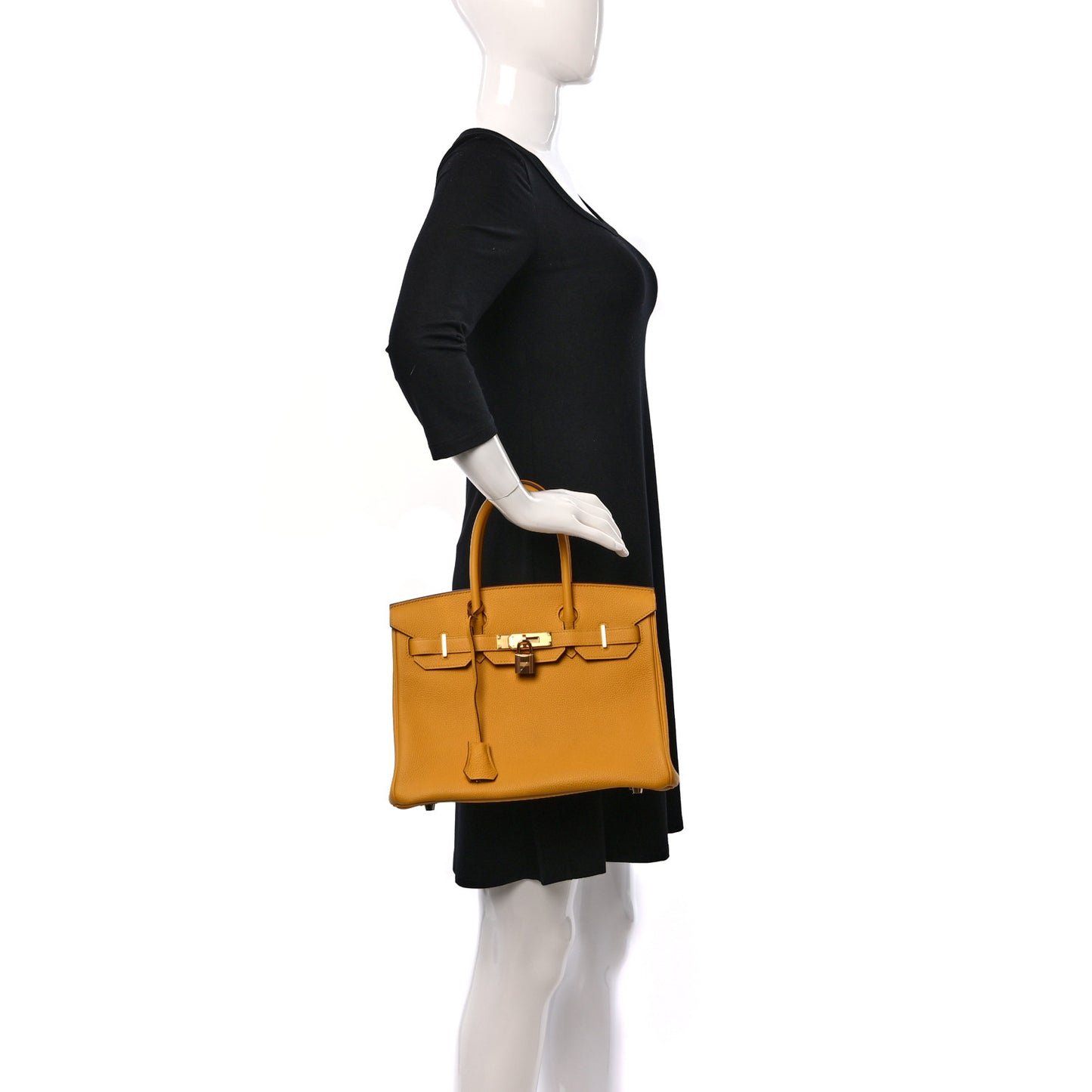 Togo Birkin 30 Jaune Ambre