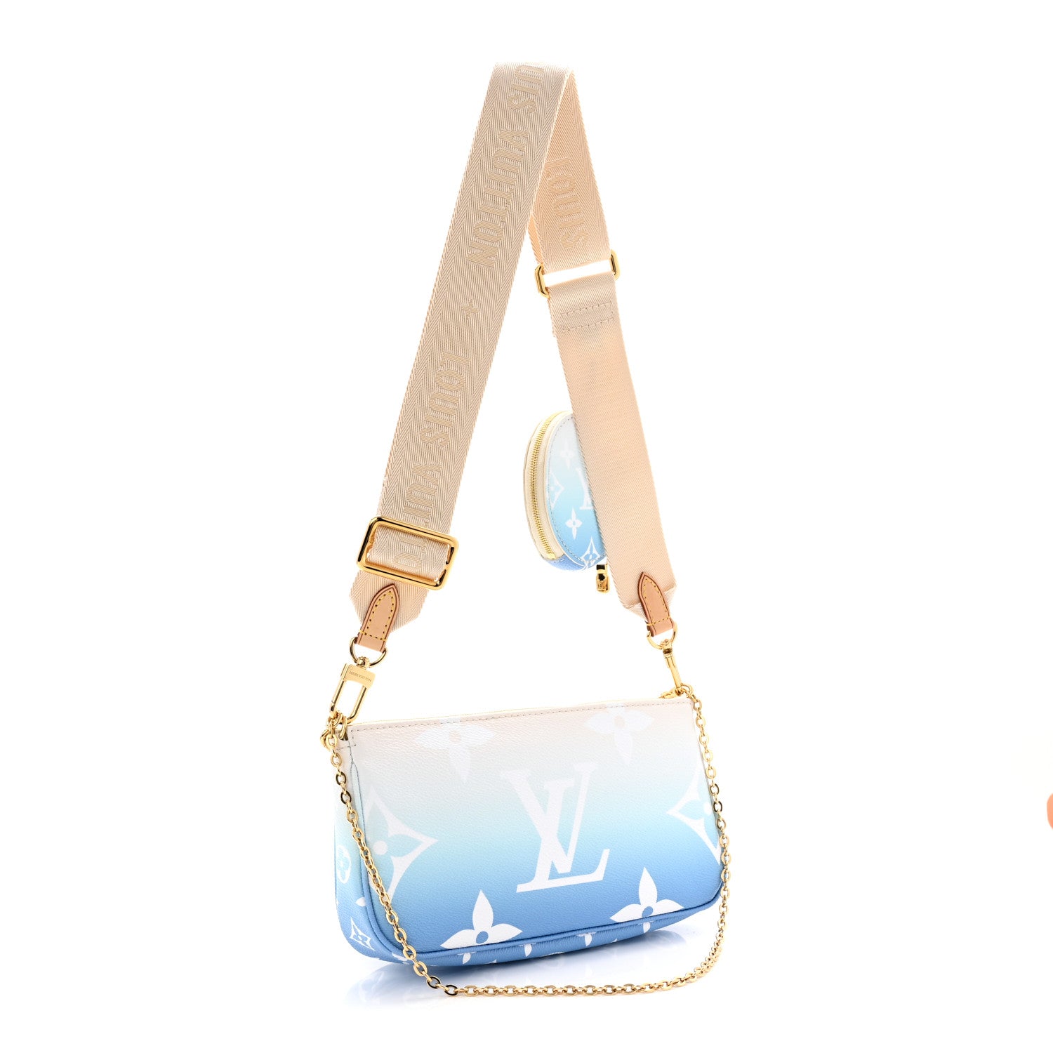 Louis Vuitton Monogram Giant By The Pool Multi Pochette Accessories Blue 3 of 12