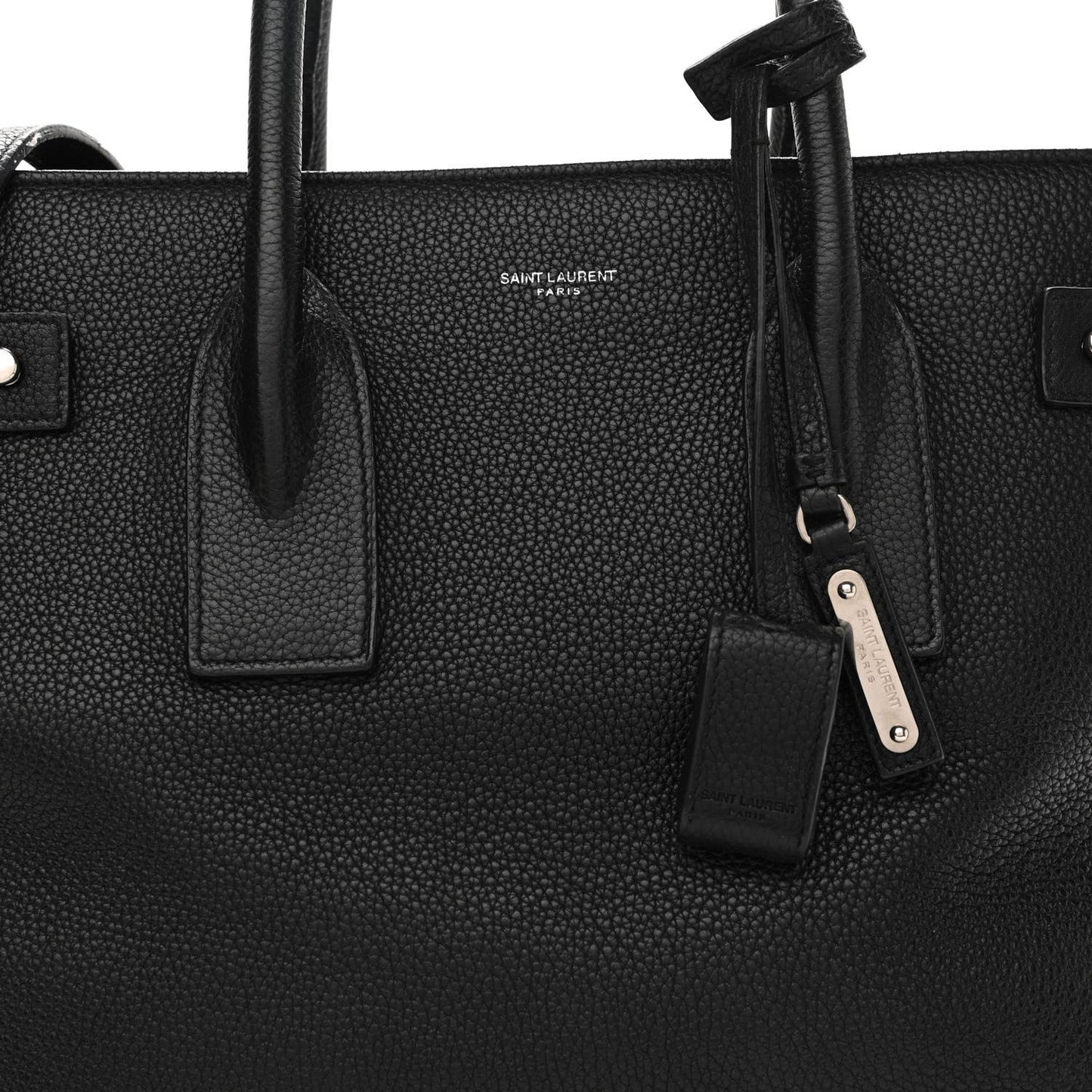 Grained Calfskin Medium Souple Sac De Jour Black