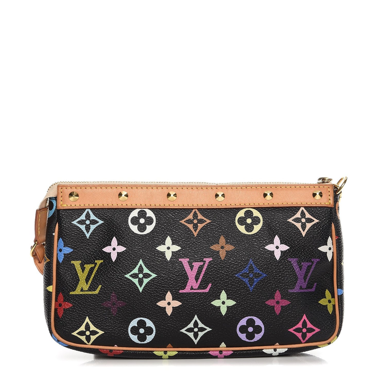 Monogram Multicolor Pochette Accessories Black