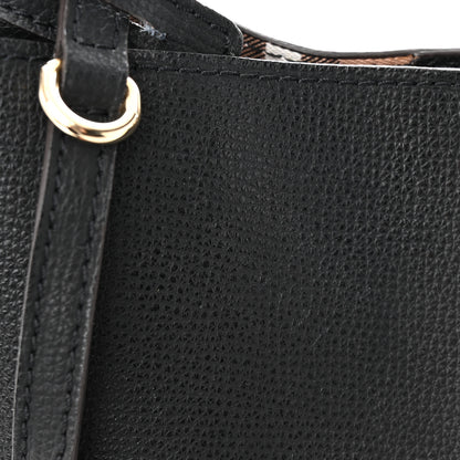 Burberry London Grainy Calfskin Small Lorne Bucket Crossbody Black 10 of 11