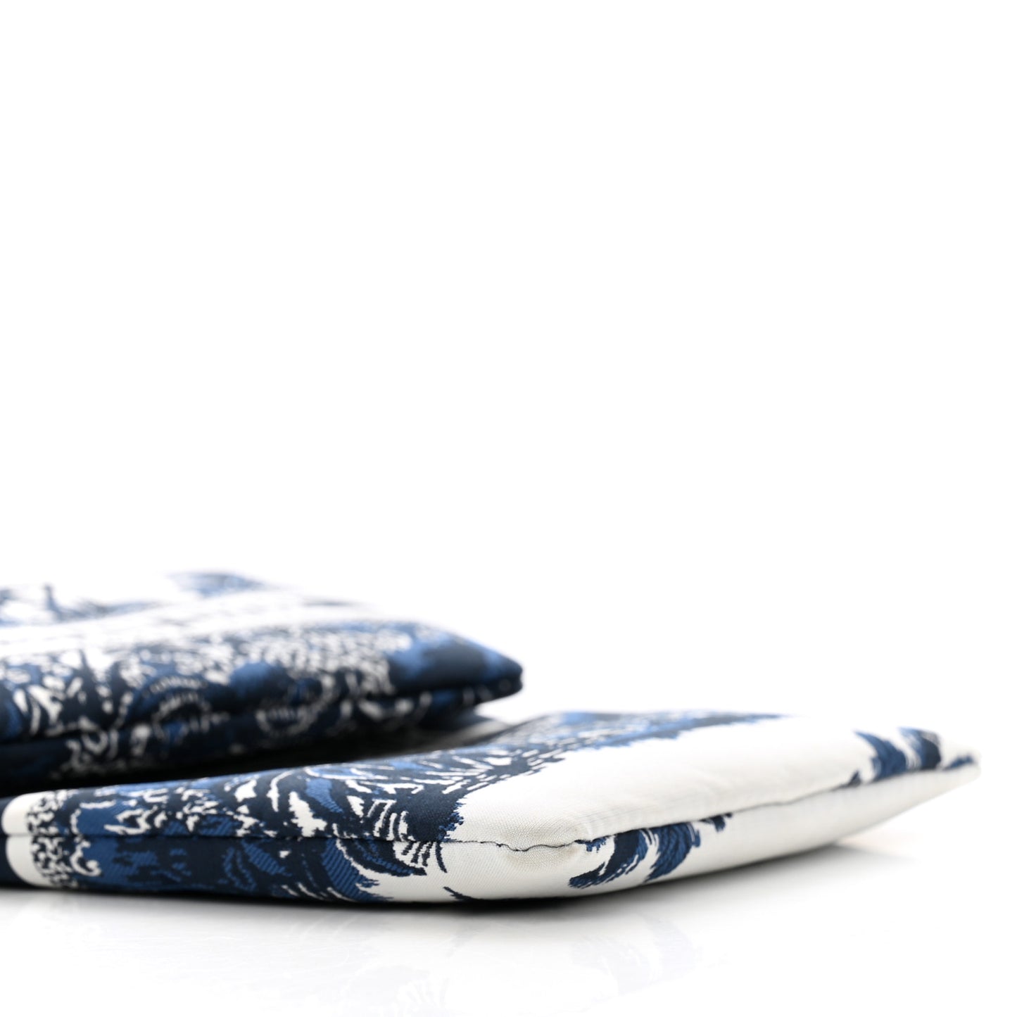 Technical Fabric Embroidered Palm Tree Toile De Jouy DiorTravel Multifunction Pouch Blue