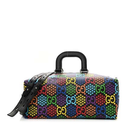 Gucci GG Supreme Monogram Psychedelic Duffle Backpack Black Multicolor 1 of 14