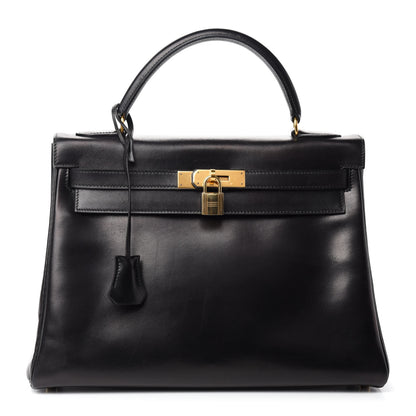 Hermes Box Kelly Retourne 32 Black 1 of 11