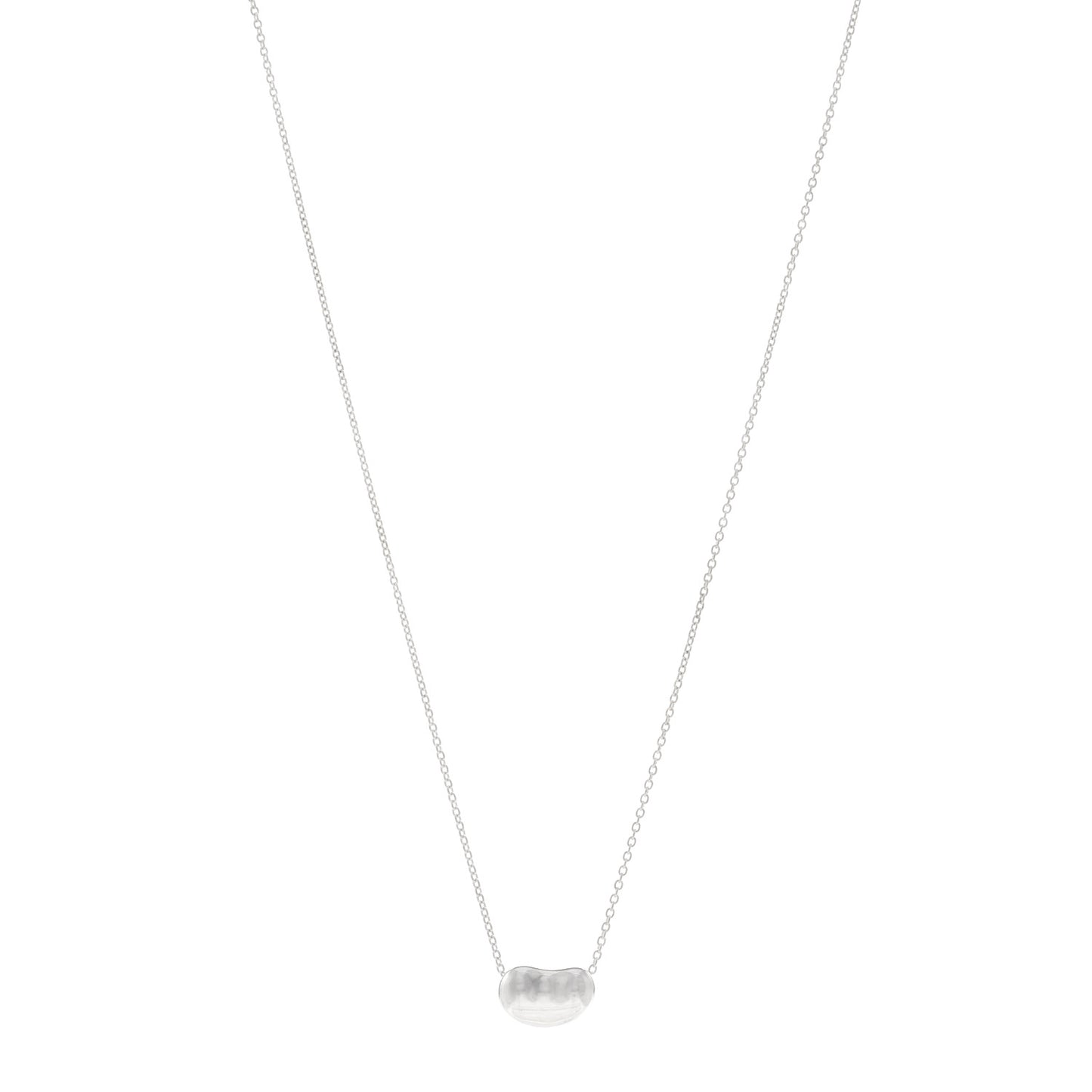 Sterling Silver 12mm Elsa Peretti Bean Pendant Necklace