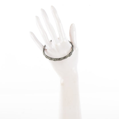 Chanel Ruthenium Crystal CC Bangle 2 of 5