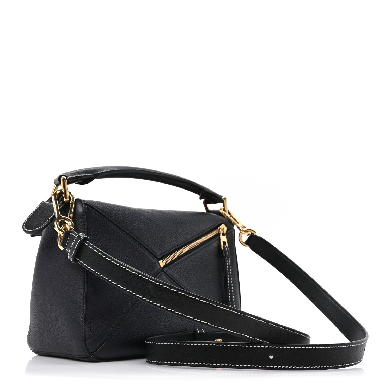 Loewe Calfskin Small Puzzle Bag Midnight Blue Black 1763745
