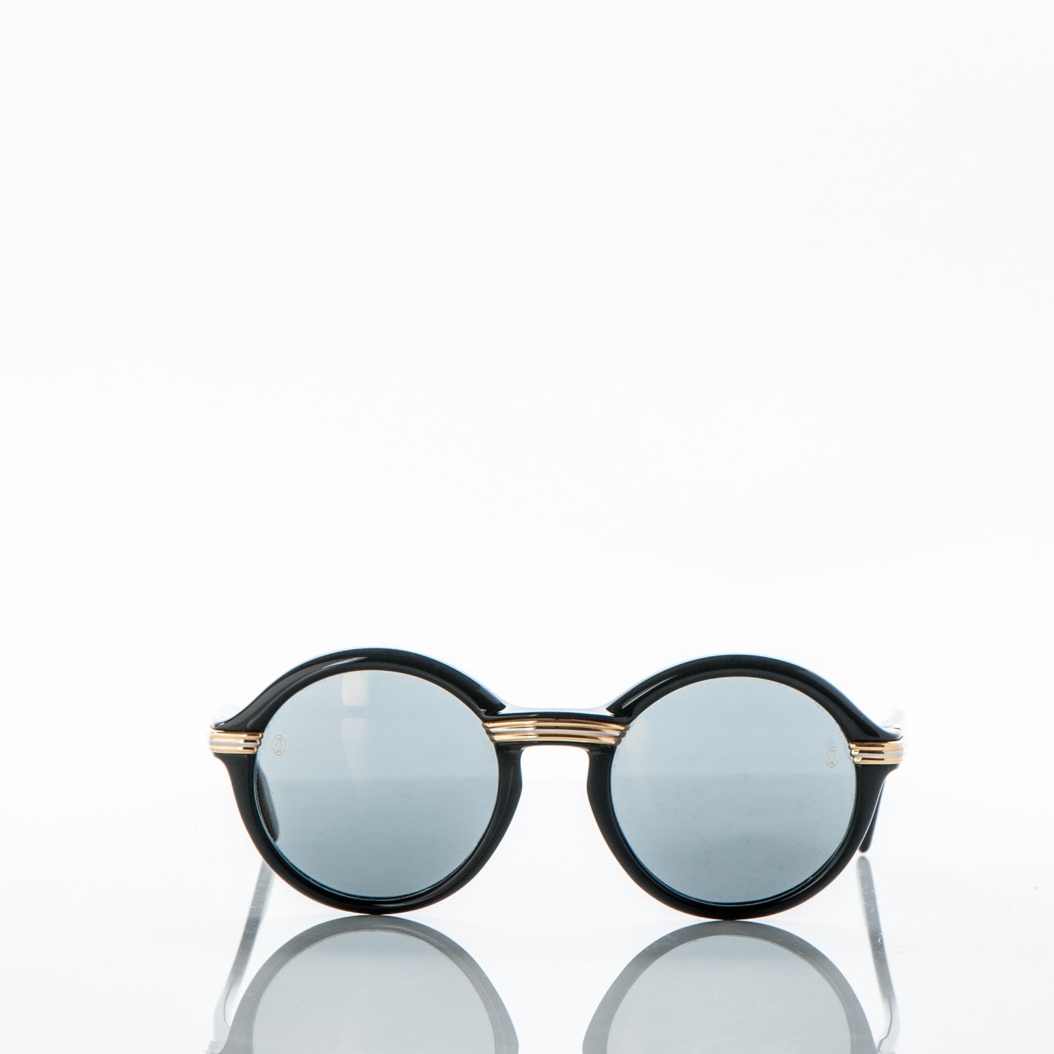 Cartier Vintage Cabriolet Sunglasses 130 Black Gold 4 of 6