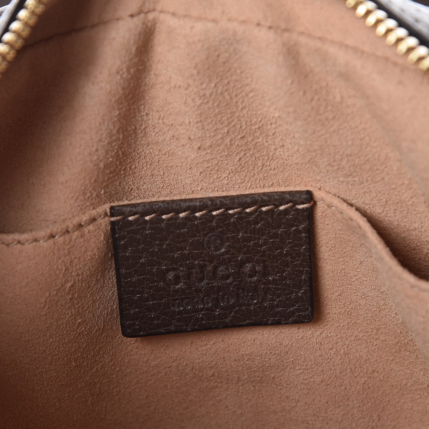 GG Supreme Monogram Web Small Ophidia Belt Bag 75 30 Dark Brown