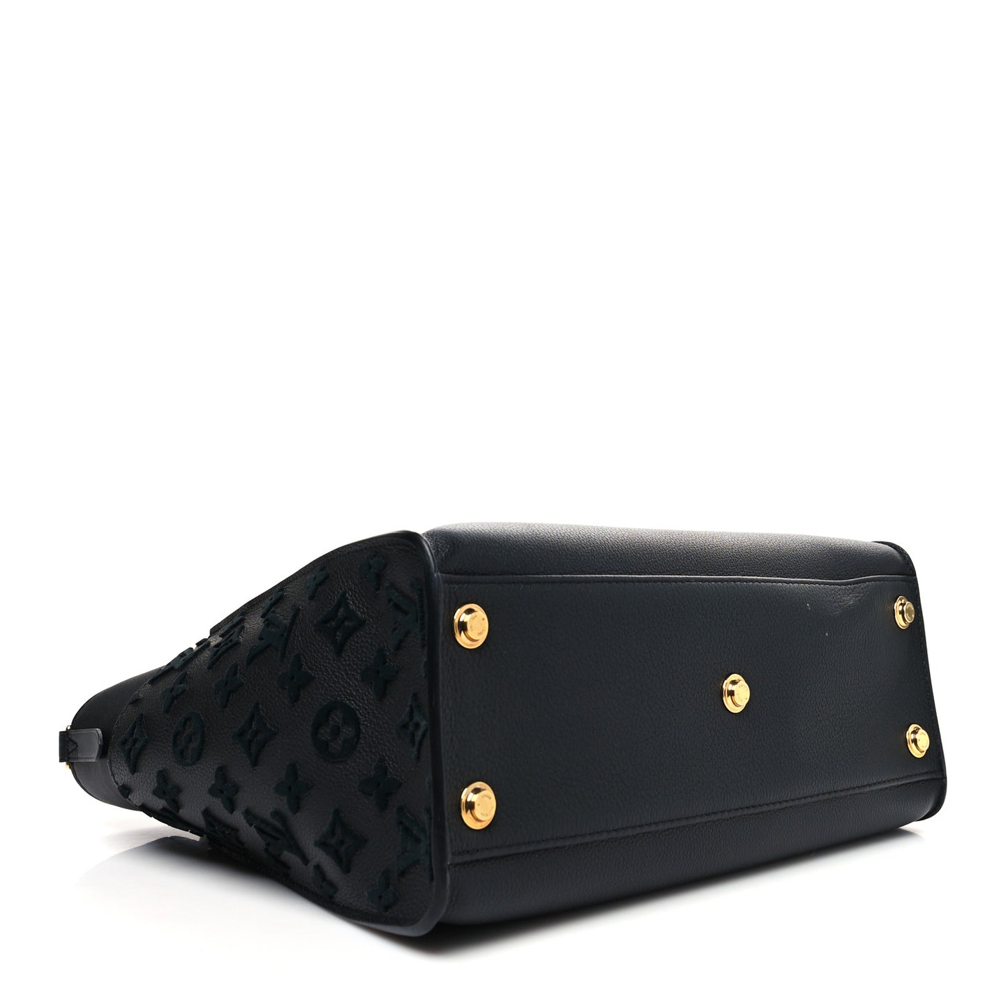 Calfskin Monogram Tufting On My Side Black