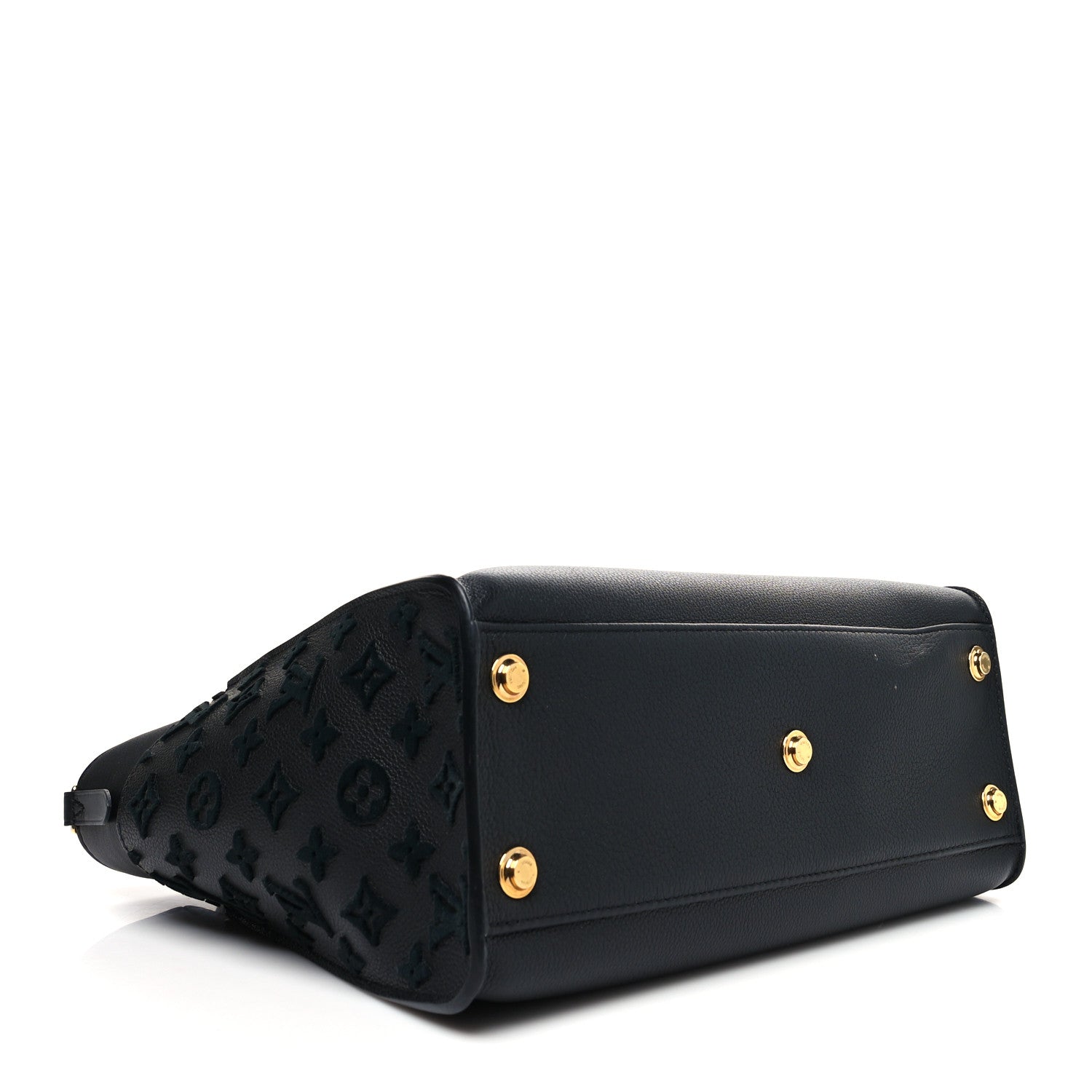 Louis Vuitton Calfskin Monogram Tufting On My Side Black 4 of 13