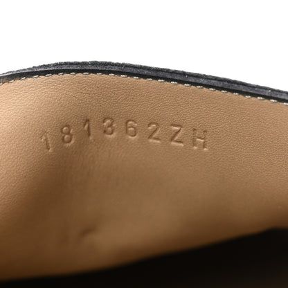 Hermes Goatskin Mens Paris Loafers 44 Black 8 of 10