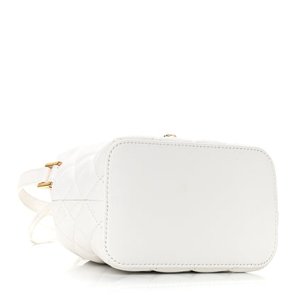 Versace Nappa Quilted Medusa Bucket Bag White 4 of 9