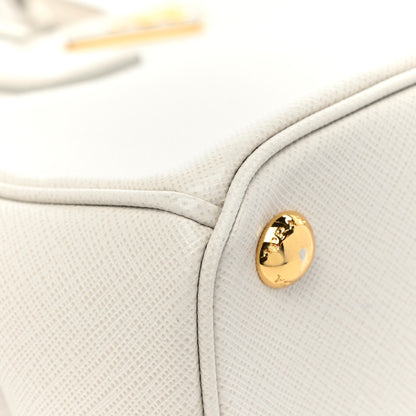 Prada Saffiano Small Galleria Double Zip Tote Talco 8 of 18