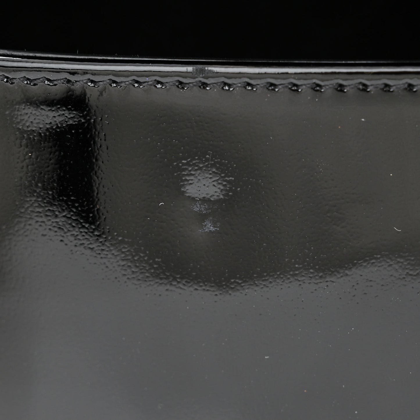 Patent Monogram June Box Bag Black