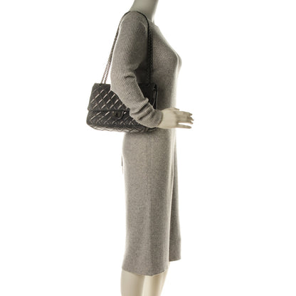 Chanel Metallic Aged Calfskin Quilted 2.55 Reissue 226 Flap Dark Silver 2 of 7