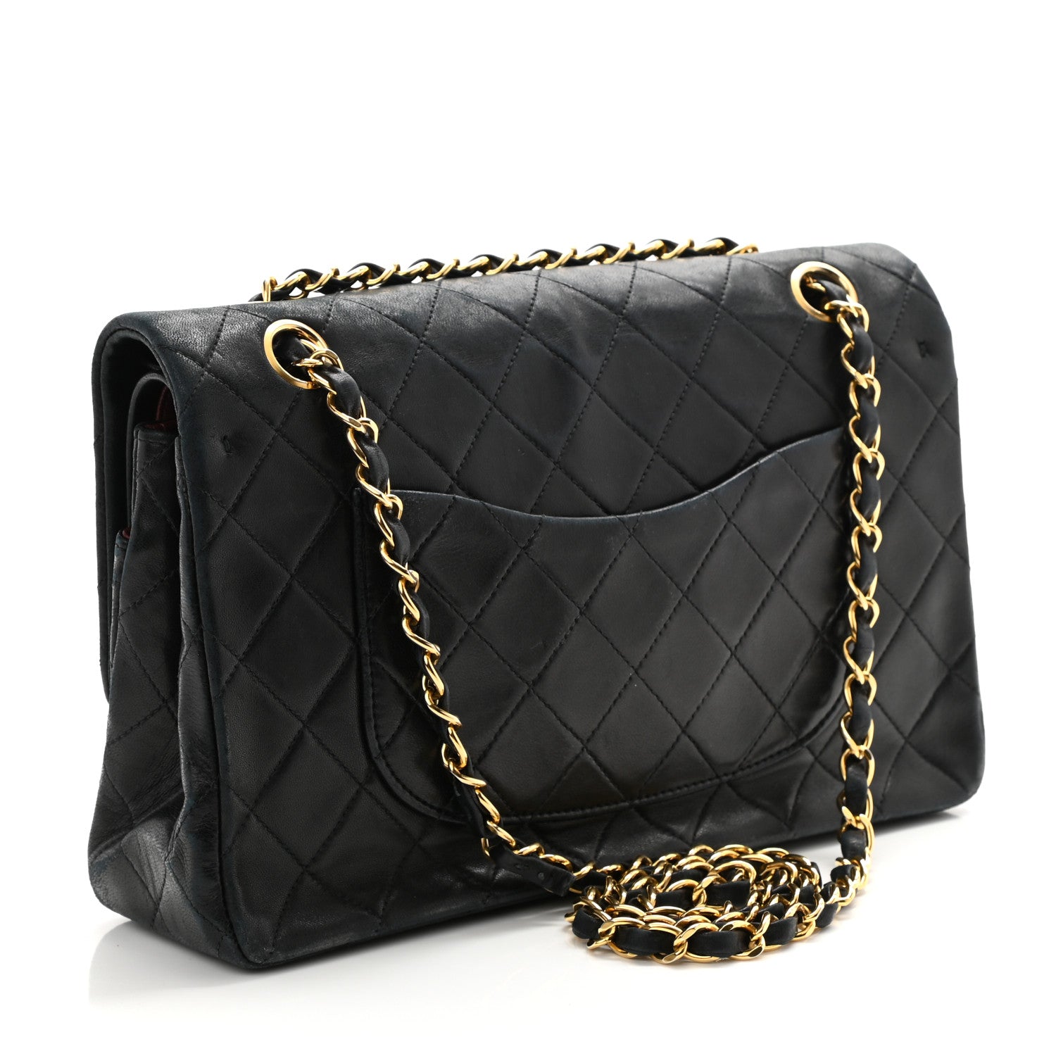 Chanel Lambskin Quilted Small Double Flap Black 2 of 10