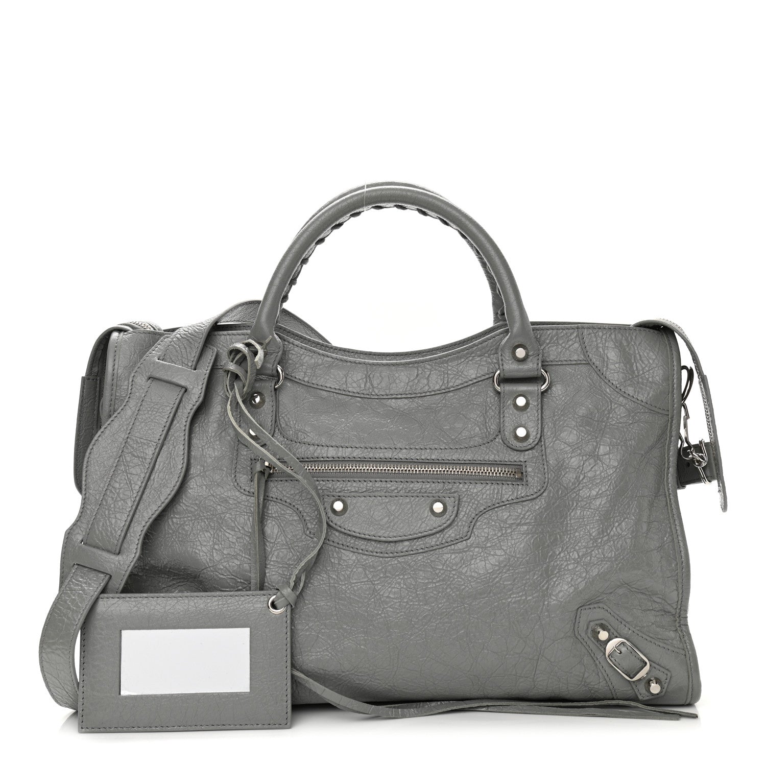 Balenciaga Agneau Classic Silver Hardware City Gris Haussmannien 1 of 9