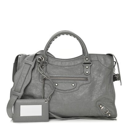 Balenciaga Agneau Classic Silver Hardware City Gris Haussmannien 1 of 9