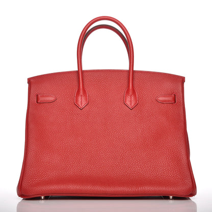 Hermes Togo Birkin 35 Rouge Casaque 4 of 27