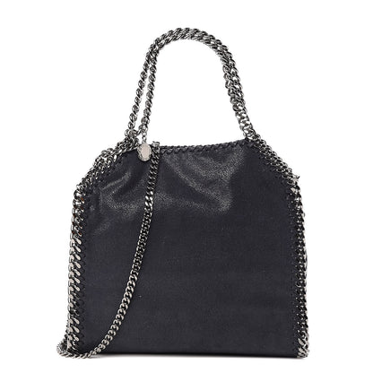 Stella McCartney Shaggy Deer Mini Falabella Fold Over Navy 1 of 10