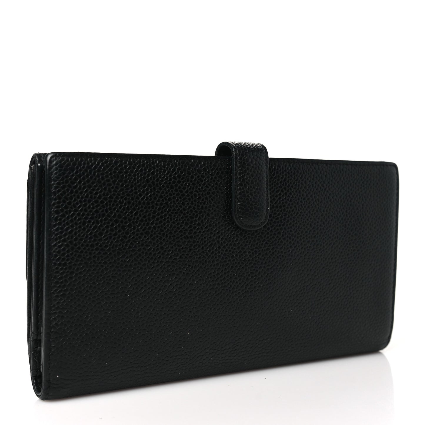 Caviar Timeless CC French Long Wallet Black