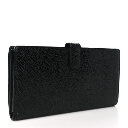 Chanel Caviar Timeless CC French Long Wallet Black 3 of 8