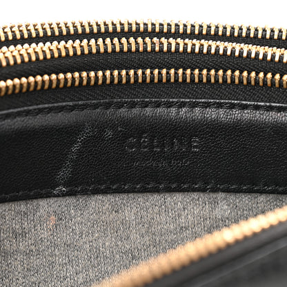 Celine Lambskin Small Trio Crossbody Bag Black 8 of 15