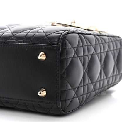 Christian Dior Lambskin Cannage Small My ABCDior Lady Dior Black 10 of 12