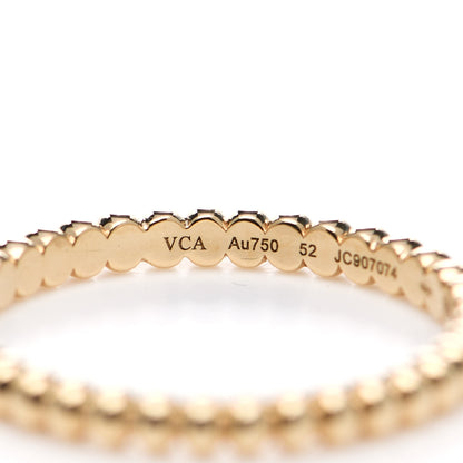 Van Cleef & Arpels 18K Yellow Gold Small Perlee Ring 52 6 4 of 6