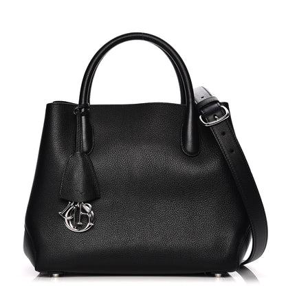 Christian Dior Supple Grained Calfskin Medium Open Bar Tote Black 1 of 8