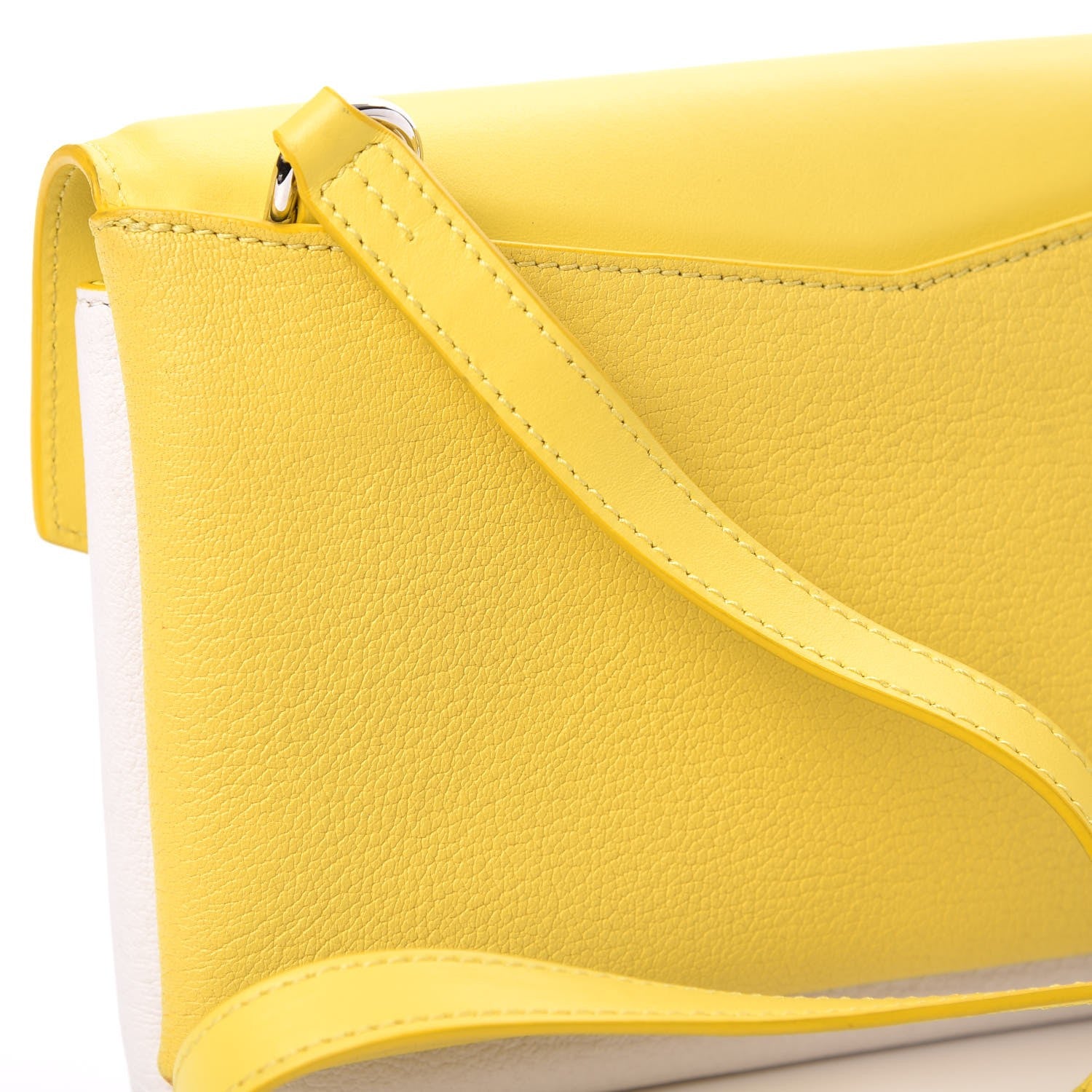 Givenchy Calfskin Goatskin Duetto Crossbody Bag Yellow 10 of 13