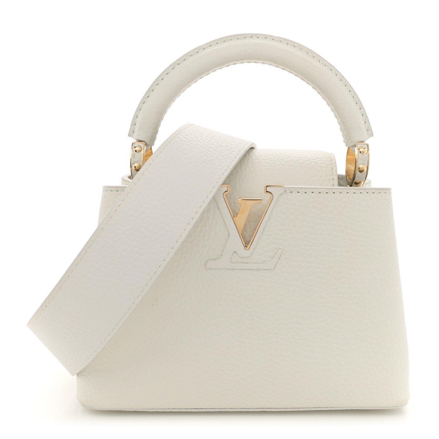 Louis Vuitton Taurillon Mini Capucines White 1 of 10