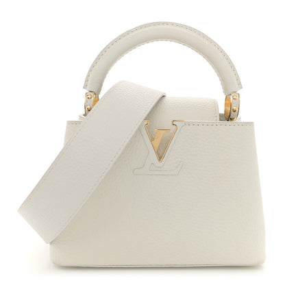 Louis Vuitton Taurillon Mini Capucines White 1 of 10