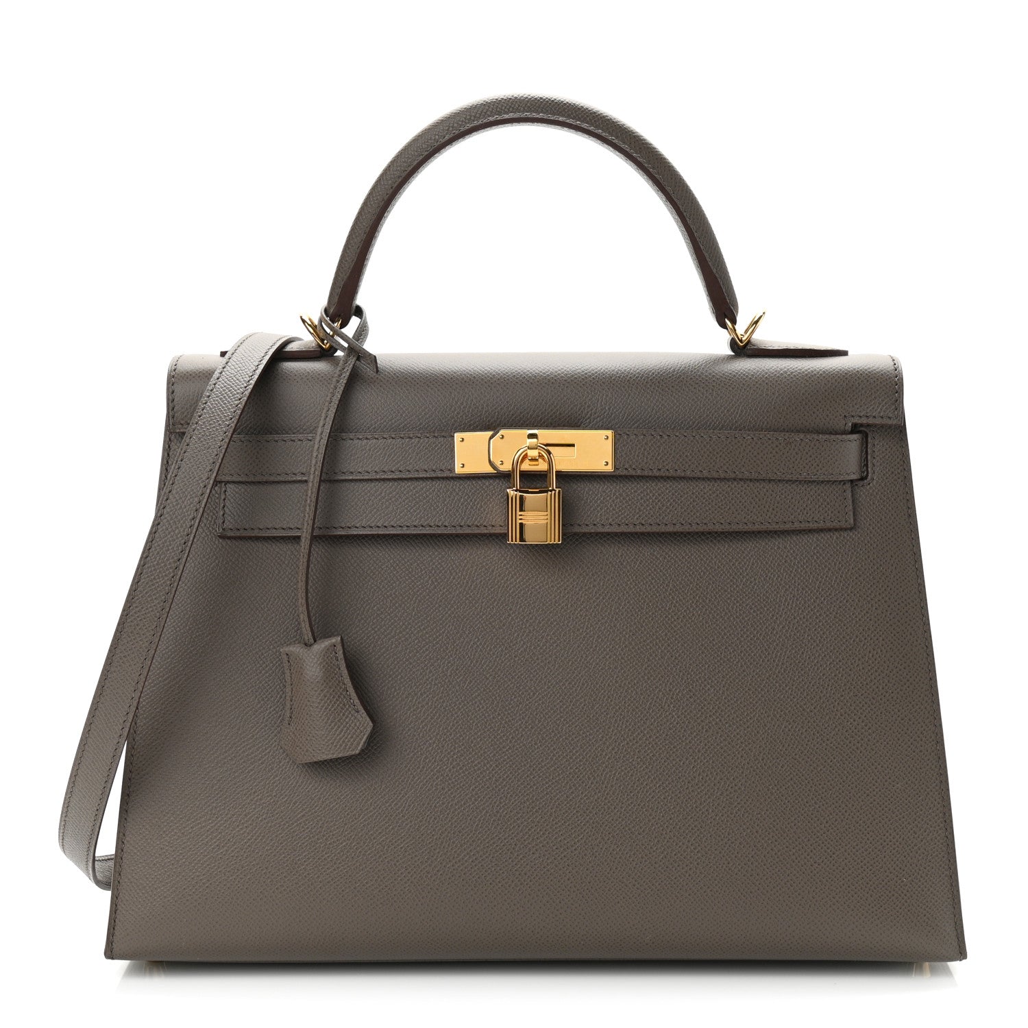 Hermes Epsom Kelly Sellier 32 Etain 1 of 10
