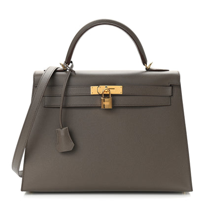 Hermes Epsom Kelly Sellier 32 Etain 1 of 10