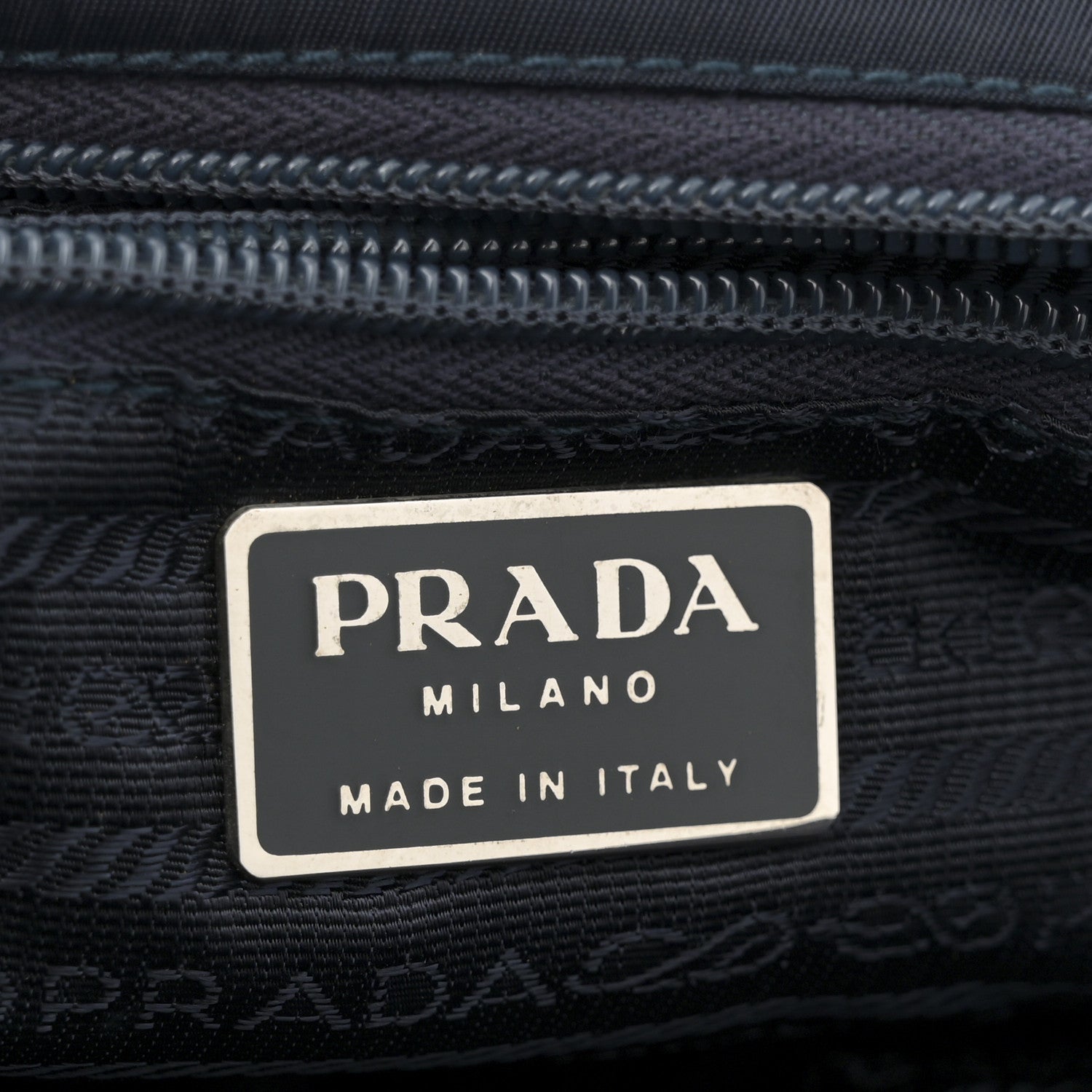 Prada Tessuto Nylon Tote Navy 6 of 10