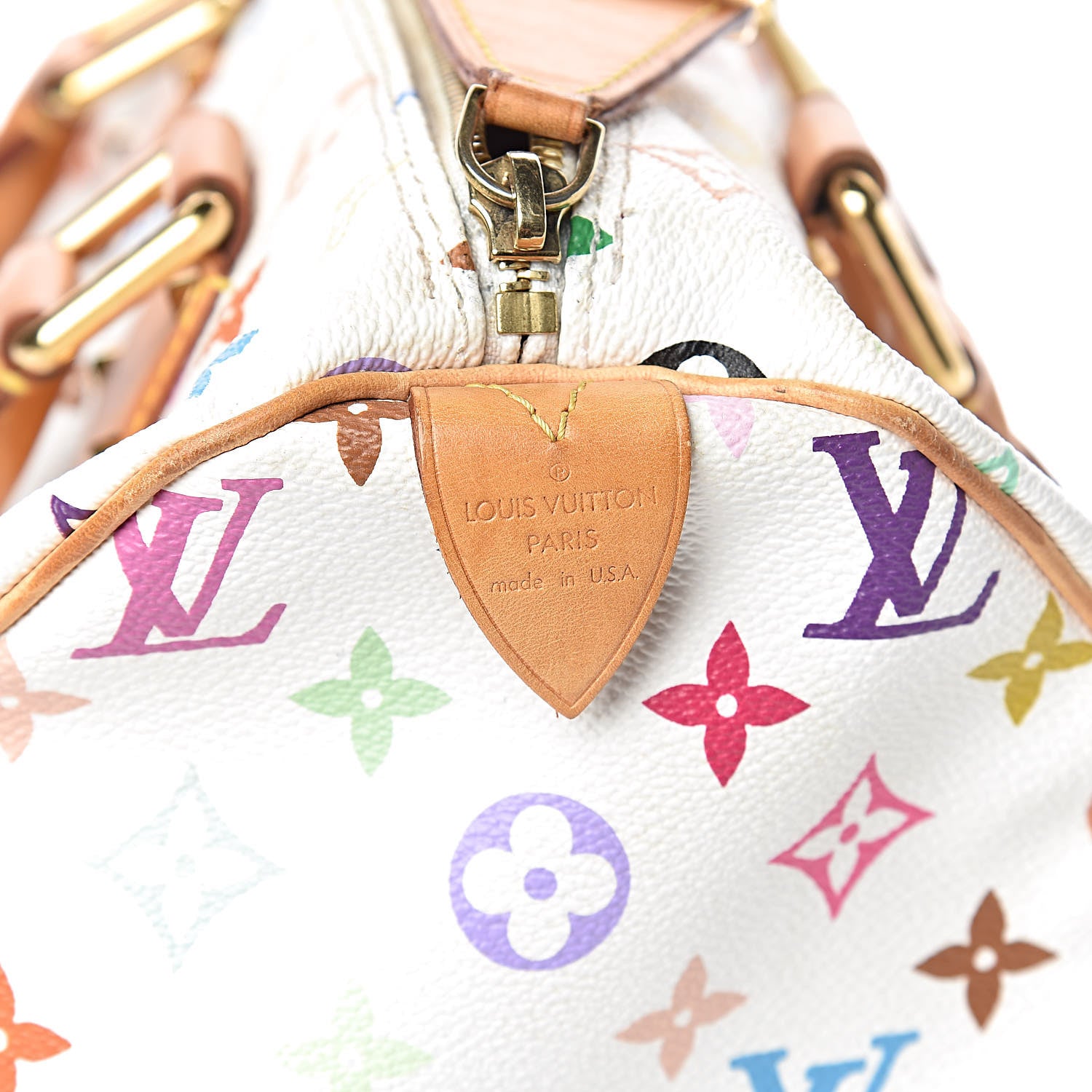 Louis Vuitton Monogram Multicolor Speedy 30 White 6 of 11