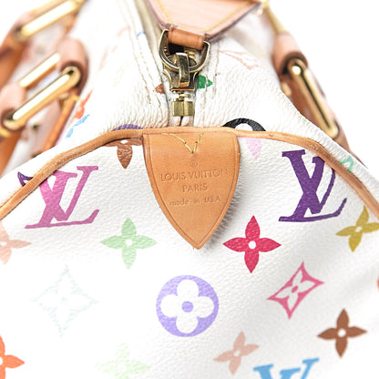 Louis Vuitton Monogram Multicolor Speedy 30 White 6 of 11
