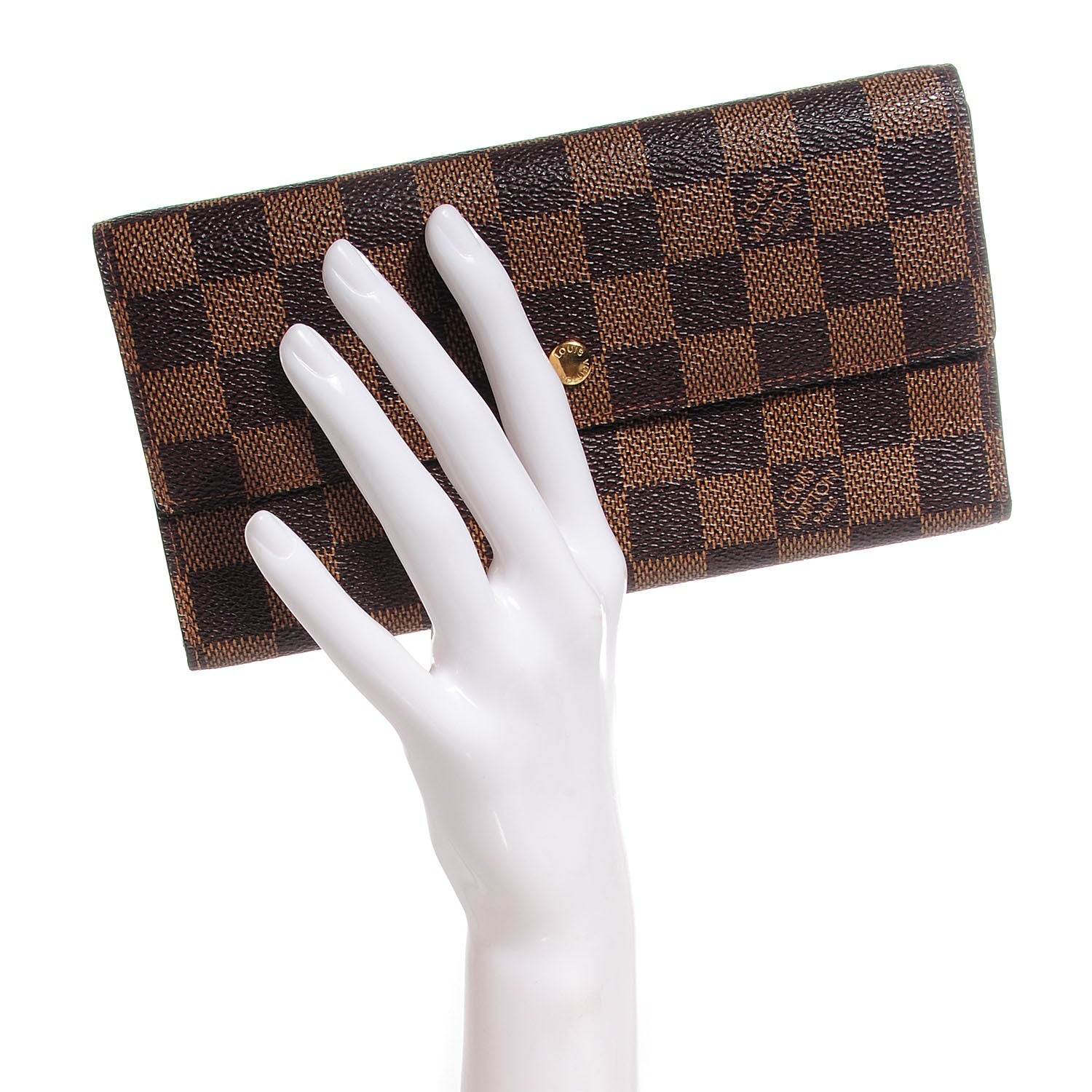 Louis Vuitton Damier Ebene Porte Tresor International Wallet 2 of 7