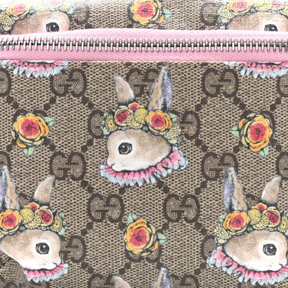 Gucci GG Supreme Monogram Childrens Bunny Print Belt Bag Multicolor 8 of 10