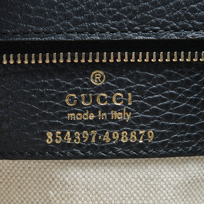 Gucci Pebbled Calfskin Medium Swing Tote Black 6 of 6