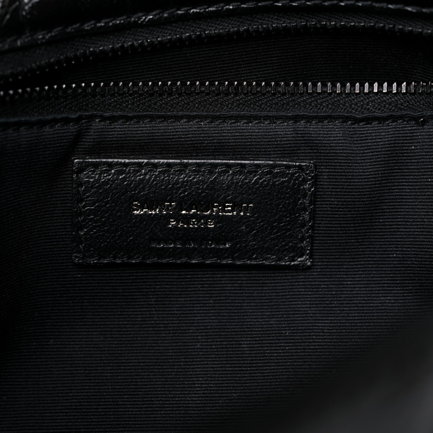 Saint Laurent Crinkled Calfskin Matelasse Monogram Medium Niki Chain Satchel Black 6 of 11