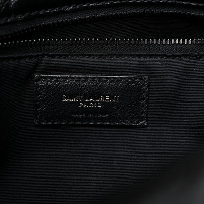 Saint Laurent Crinkled Calfskin Matelasse Monogram Medium Niki Chain Satchel Black 6 of 11