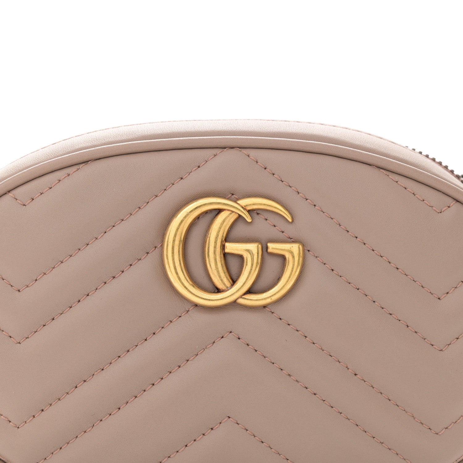 Gucci Calfskin Matelasse GG Marmont Belt Bag 85 34 Porcelain Rose 8 of 10