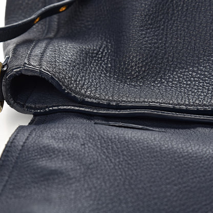 Miu Miu Cervo East-West Flap Satchel Blue 10 of 24