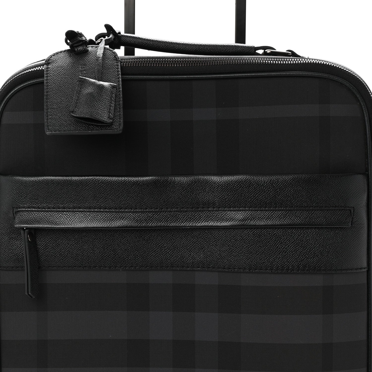 Burberry Smoked Check Carry-On Suitcase Black 6 of 10