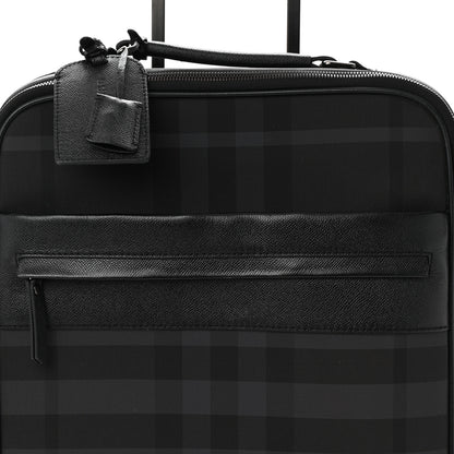 Burberry Smoked Check Carry-On Suitcase Black 6 of 10