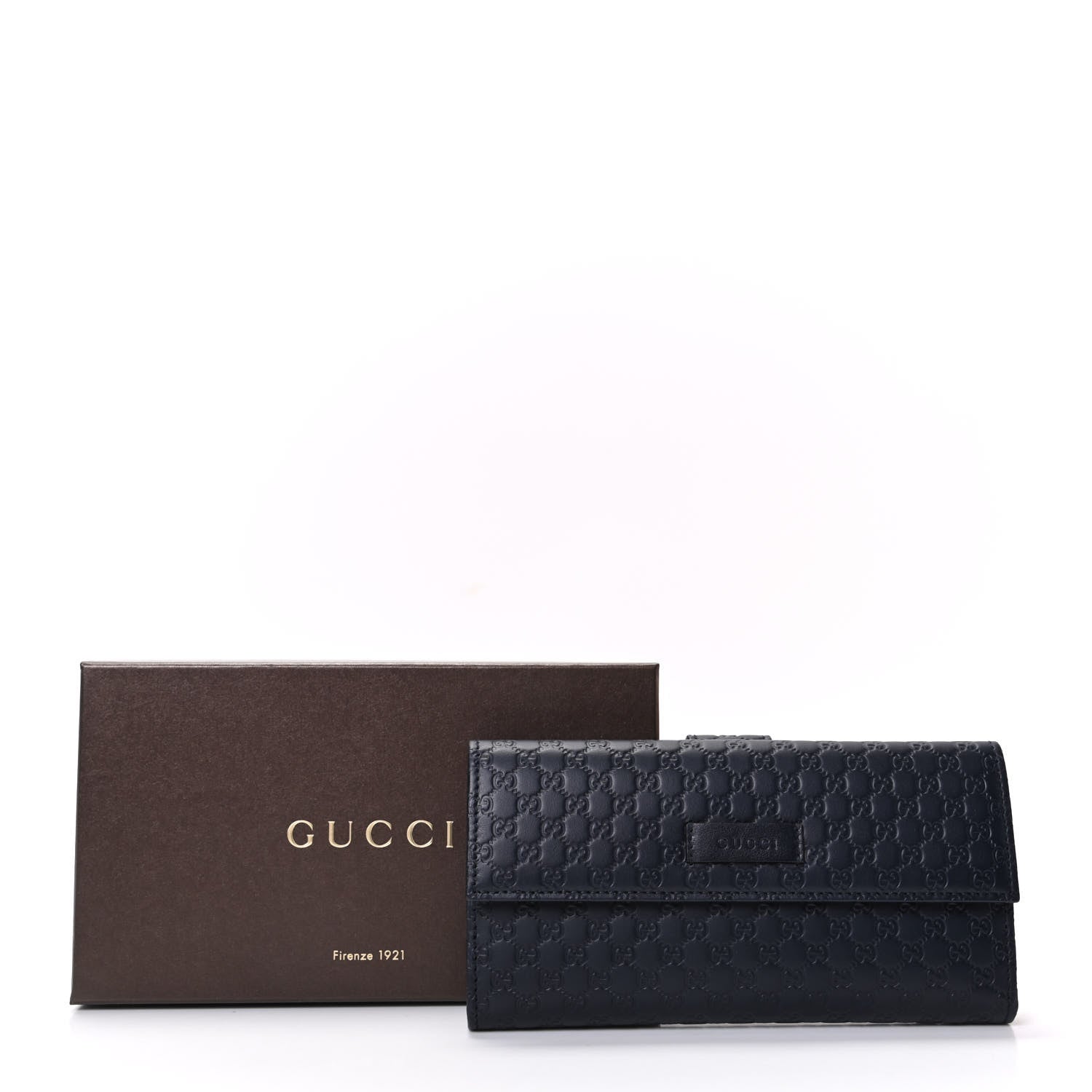 Gucci Microguccissima Continental Flap Wallet Navy 9 of 9