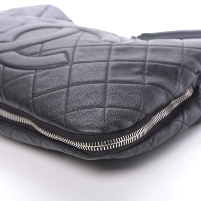 Chanel Caviar Quilted Expandable Zip Shoulder Bag Black 10 of 12